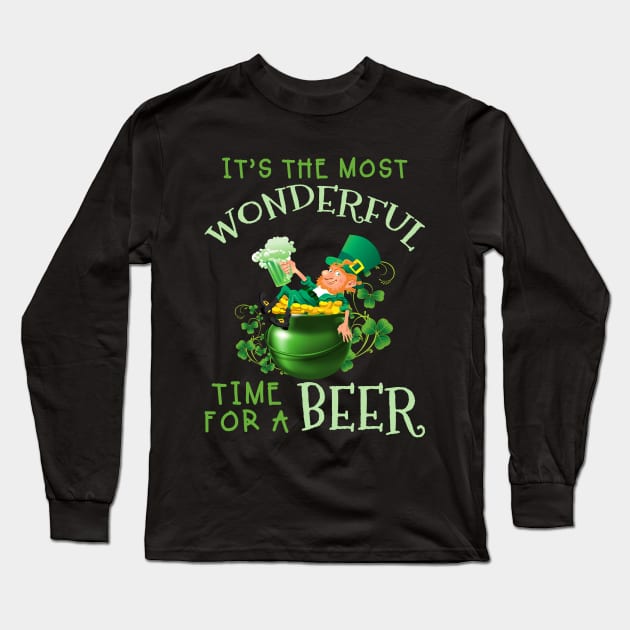 St Patrick_s Day It_s The Most Wonderful Time For Long Sleeve T-Shirt by TeeLovely